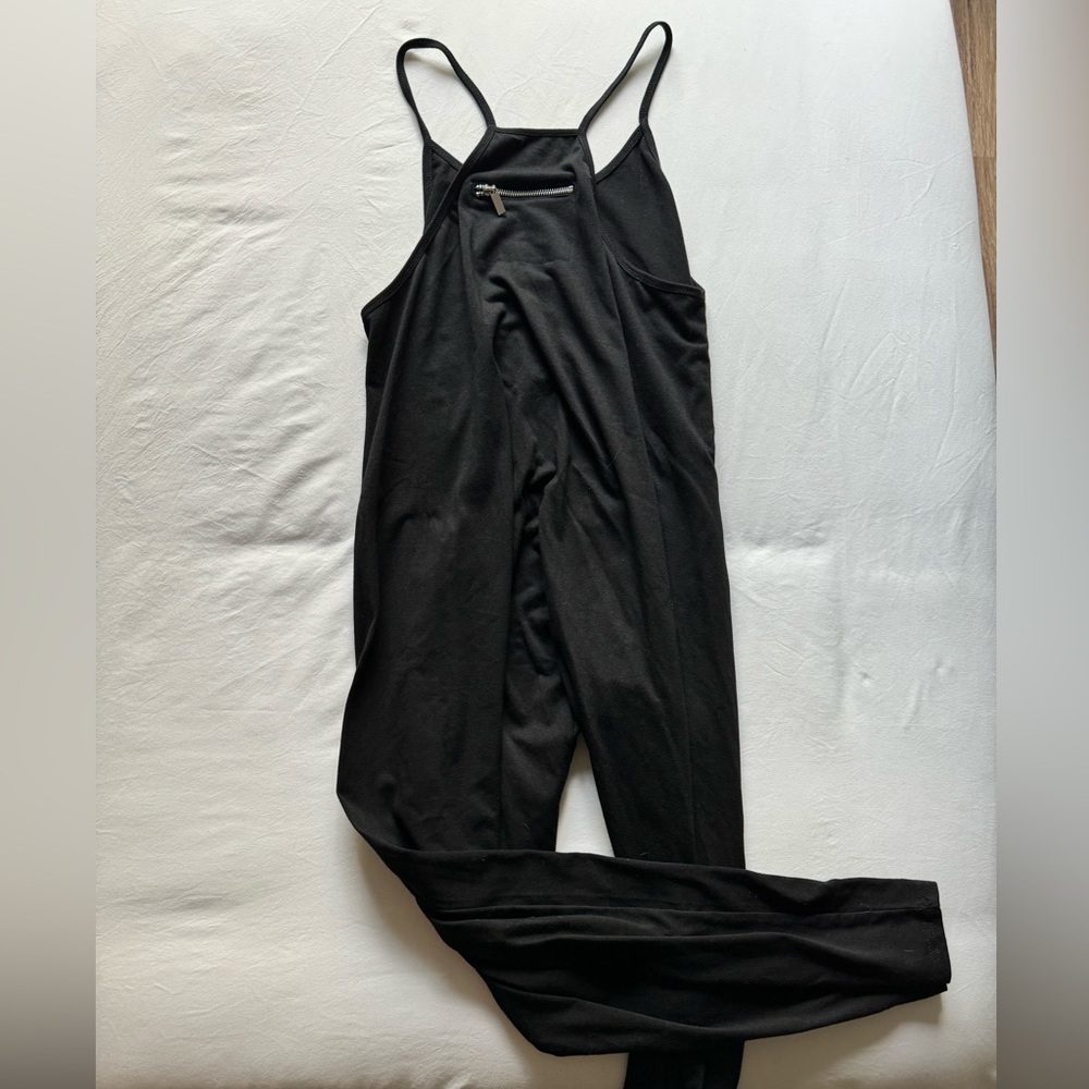 black racer back romper